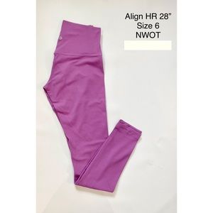 LULULEMON ALIGN HR 28” SIZE 6